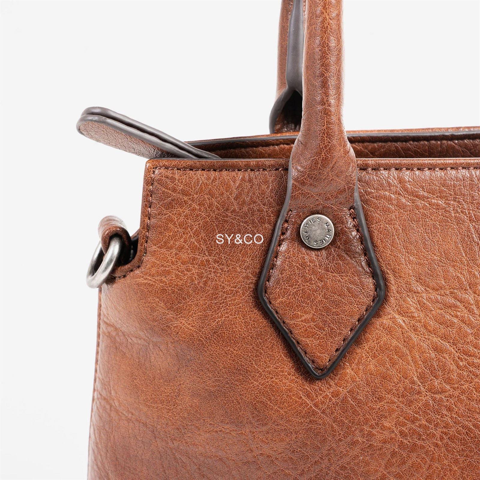 Bolso de mano Matties New Classic marron - Imagen 3