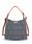 Bolso-mochila nylon Devota&Lomba Border gris - Imagen 1