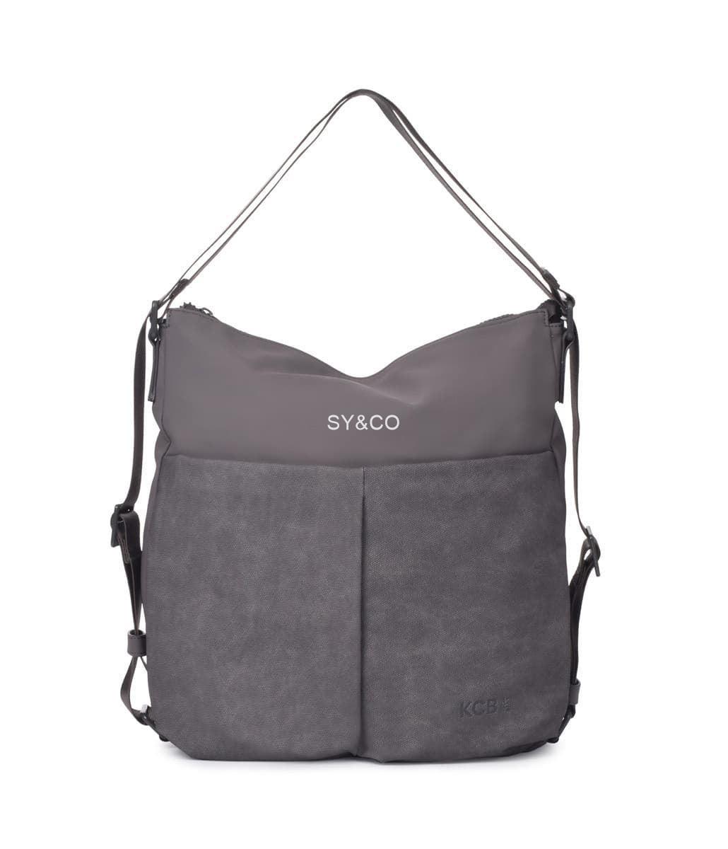 Bolso - mochila vegano KCB Match gris - Imagen 1