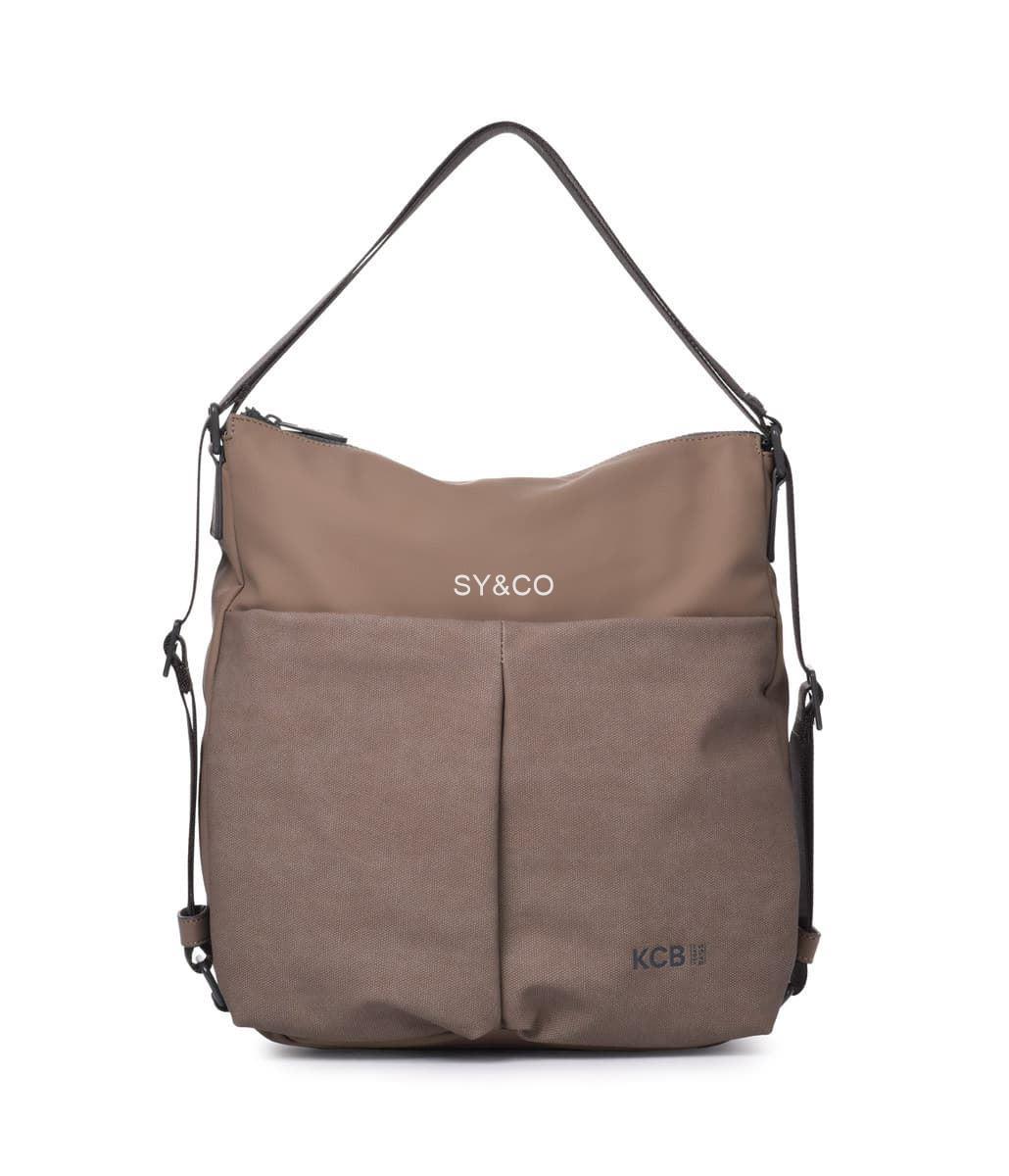 Bolso - mochila vegano KCB Match taupe - Imagen 1