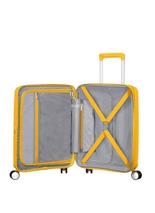 Maleta cabina American Tourister Soundbox amarillo 55cm extensible - Imagen 2