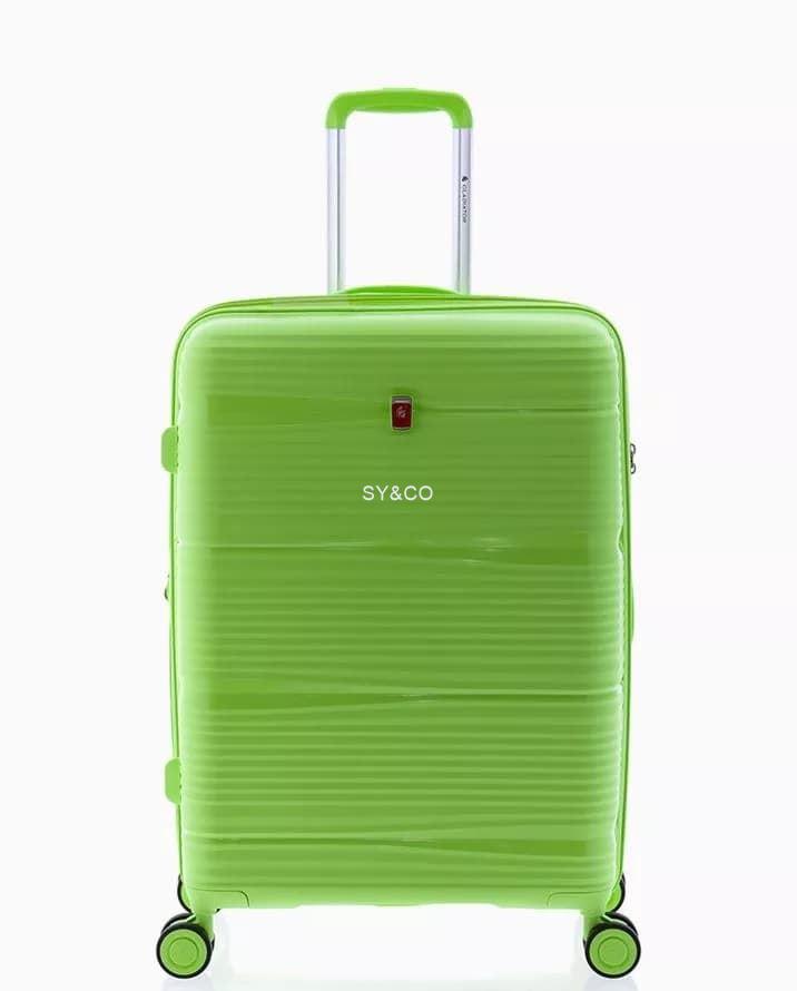 Maleta mediana Gladiator Bionic 4 ruedas extensible verde claro - Imagen 1