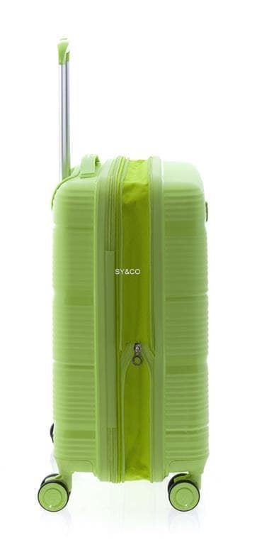 Maleta mediana Gladiator Bionic 4 ruedas extensible verde claro - Imagen 7