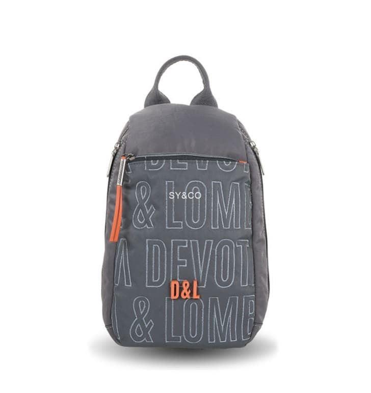 Mochila antirrobo nylon Devota&Lomba Border gris - Imagen 1