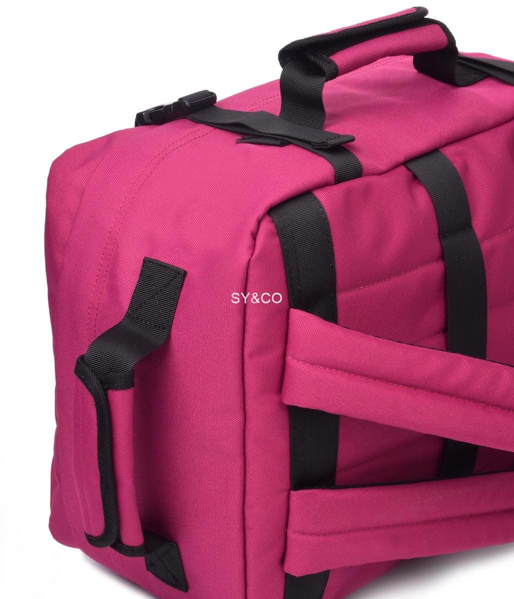 Mochila de viaje KCB apta Vueling (30x40x20) fucsia - Imagen 3