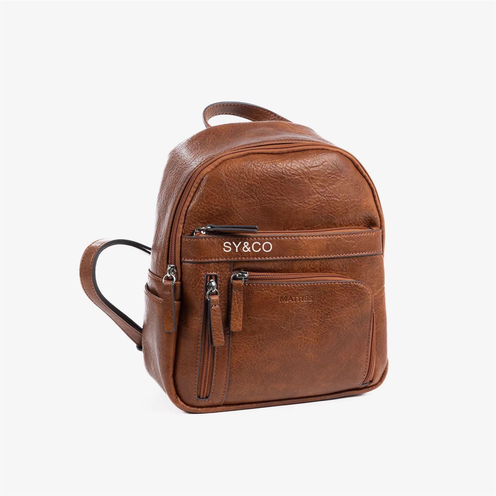 Mochila Matties Classic cuero - Imagen 1