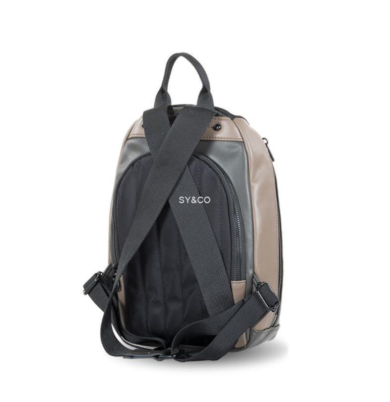 Mochila nylon antirrobo Ventis negro-taupe - Imagen 2